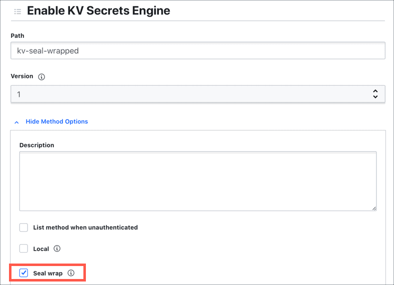 Enable Secrets Engine